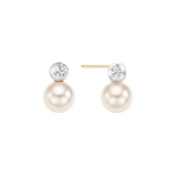 Mini Moon Pearl Stud Earrings ETRS4095