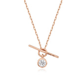 Round Cut Toggle Necklace NONM4097