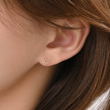 Bubble Ball Heart Stud Earrings ENOM4145