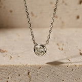 [Platinum] Basic Diamond Necklace 0.1ct NAAS5005D