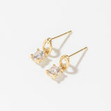 Link Oval Earrings ETRM4386