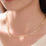 Simple Clip Chain Necklace NLEM4142