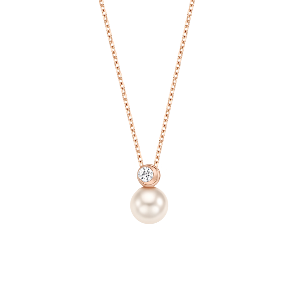 Mini Moon Pearl Necklace NTRS4095