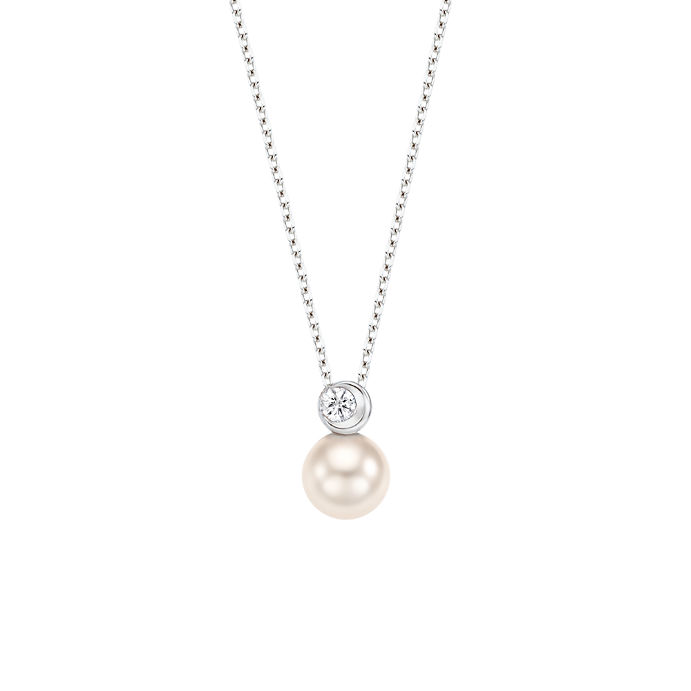 Mini Moon Pearl Necklace NTRS4095