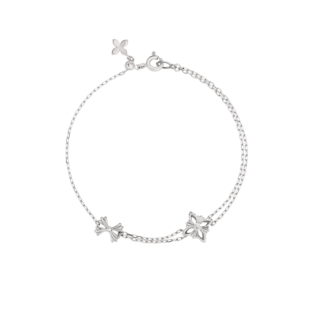 [DIA] [Magnolia]Floreo double line Bracelet BLKM4087L