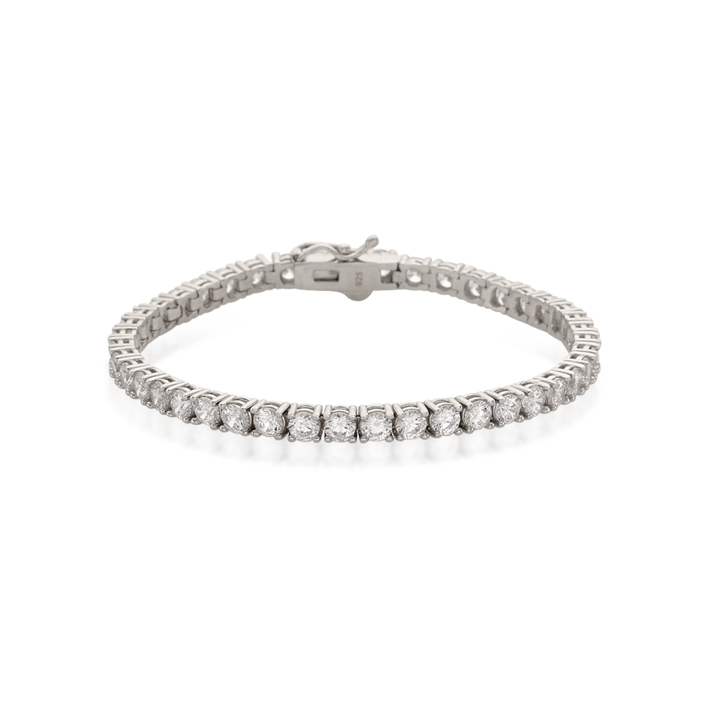 Silver Tennis Bracelet BOOM1015~6