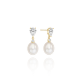 Pair Drop Pearl Earrings EJUS4074