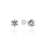 [DIA-0.5ct] Classic 6 Prong Setting  Earrings JUS4079L