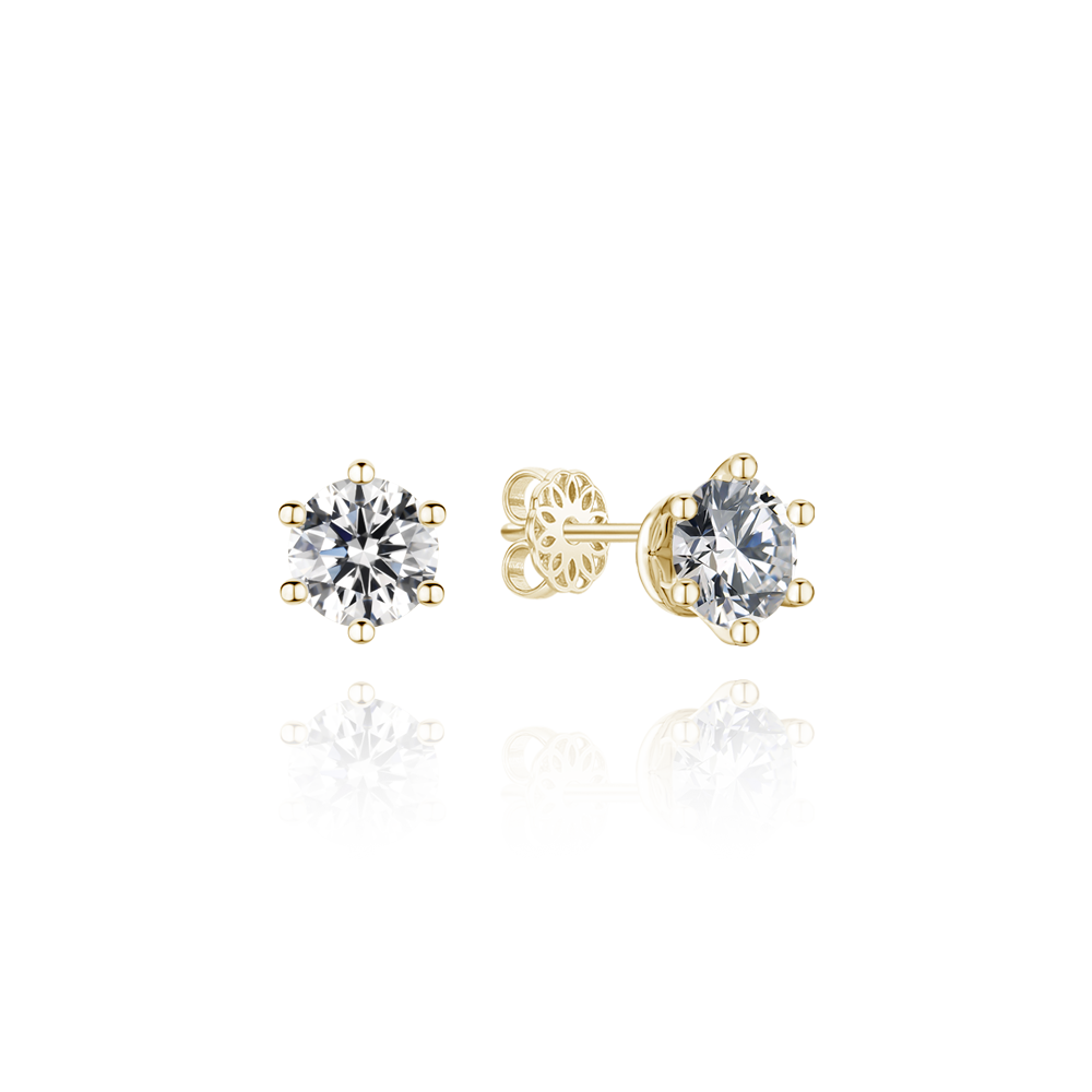 [DIA-0.3ct] Classic 6 Prong Setting Earrings EJUS4080L