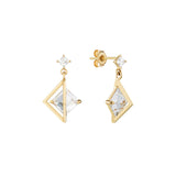 Gleaming Edge Drop Earrings ELKM4113