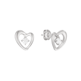 Lovesome Heart Diamond Earrings ELKM4125L