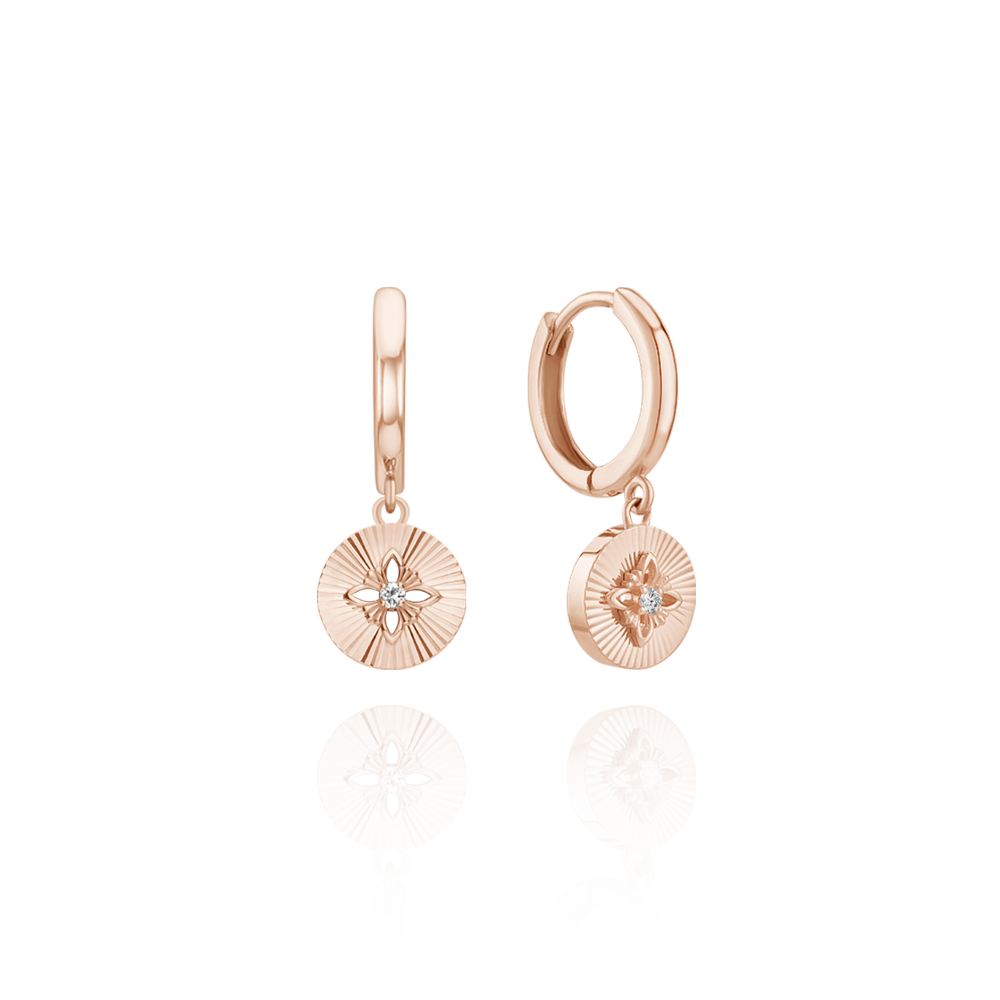 [Magnolia] Radial cutting Earrings ELKS4196L