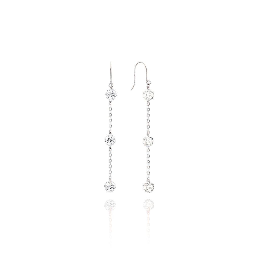 Brill Round Drop Earrings EMSM4948