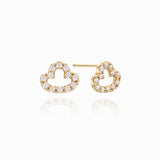 Even Cloud Stud Earrings ENOM4127