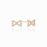 Even Shine Ribbon Stud Earrings ENOM4131