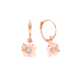 Pink Blossom Huggie Earrings ETRM4372