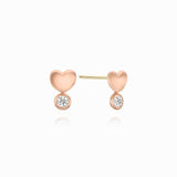 Cute Heart Stud Earrings ETRM4384