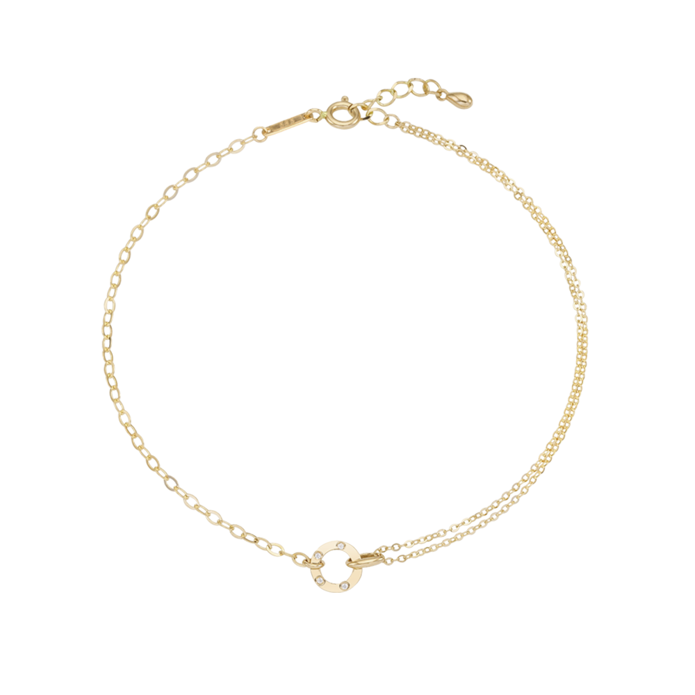 Circle ring chain Anklet FRTM4005