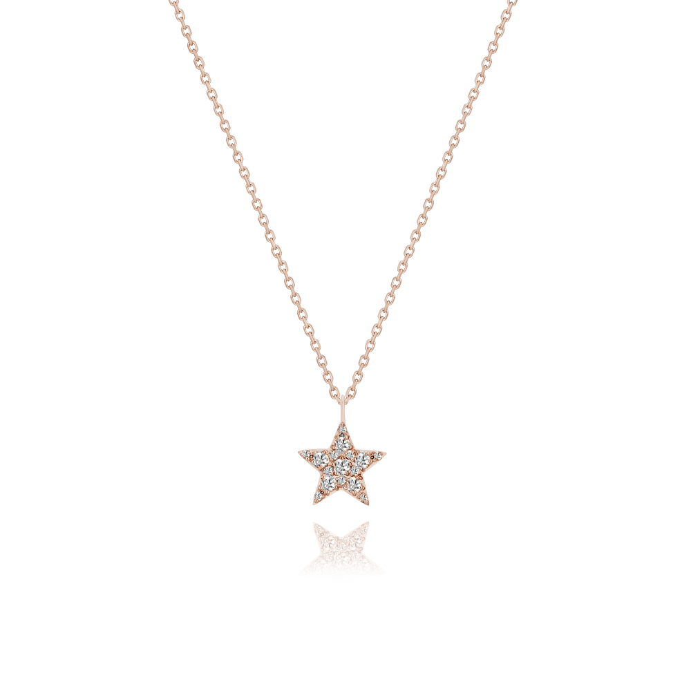 Lab grown Diamonds Star Diamond Necklace NAAM4029L