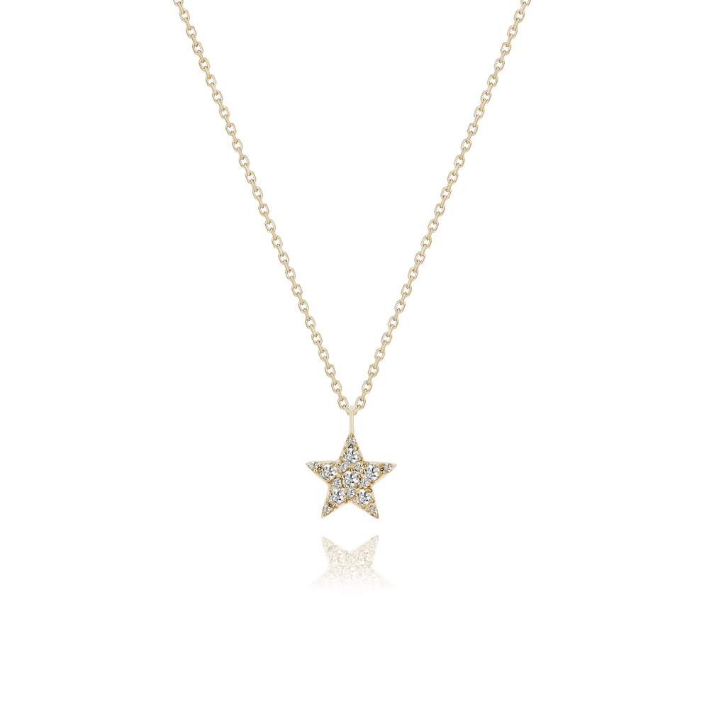 Lab grown Diamonds Star Diamond Necklace NAAM4029L