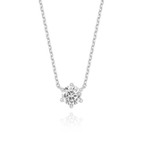 [DIA-1.0ct] Classic 6 Prong Setting Necklace NJUS4078L