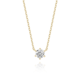 [DIA-0.5ct] Classic 6 Prong Setting Necklace NJUS4079L