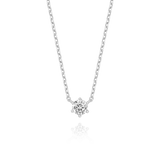 [DIA-0.3ct] Classic 6 Prong Setting Necklace NJUS4080L