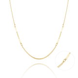 Curve Point chain Necklace NRTM4004