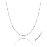 Curve Point chain Necklace NRTM4004