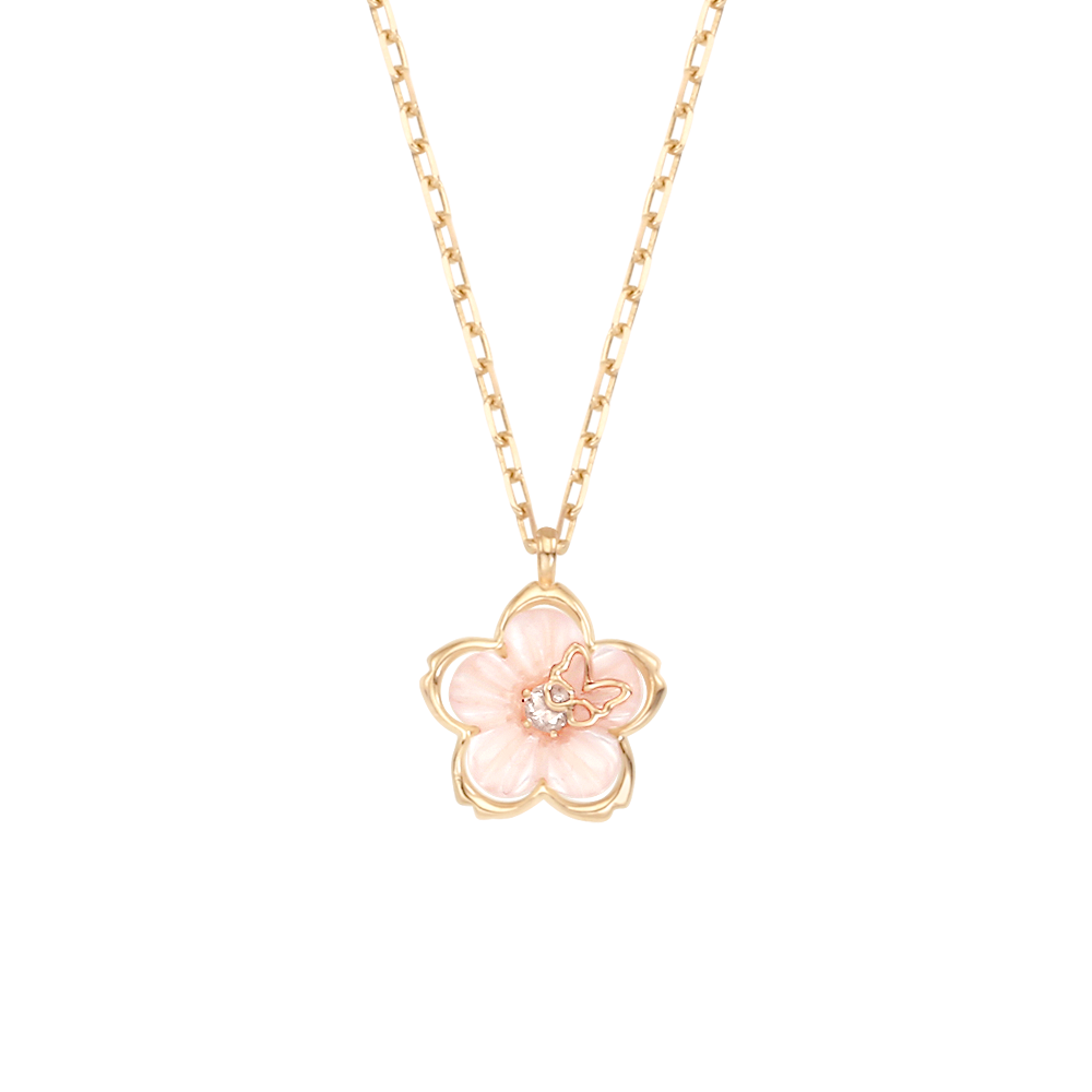 Blooming Mother-of-pearl Necklace NTRM4084