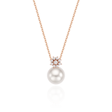 Fresh Water Pearl Dahlia Necklace NTRS4096