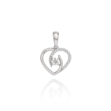 Overlap heart Pendant PTRM4061