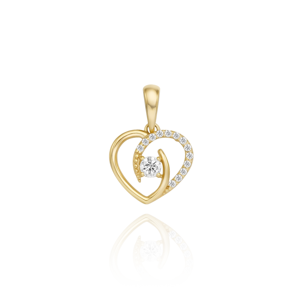 Overlap heart Pendant PTRM4061