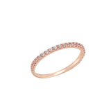 Bijou Diamond Half Eternity Ring RNKS4009L