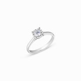 14K White Gold Lab Grown Dia 0.3ct Engagement Ring RNTM4019L