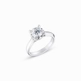 14K White Gold Lab Grown Dia 1ct Engagement Ring RNTM4021L