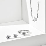 [DIA-1.0ct] Classic 6 Prong Setting Necklace NJUS4078L