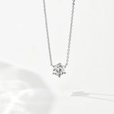 [DIA-1.0ct] Classic 6 Prong Setting Necklace NJUS4078L