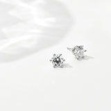 [DIA-1.0ct] Classic 6 Prong Setting Earrings EJUS4078L