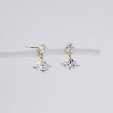 Square drop Earrings ENOM4184