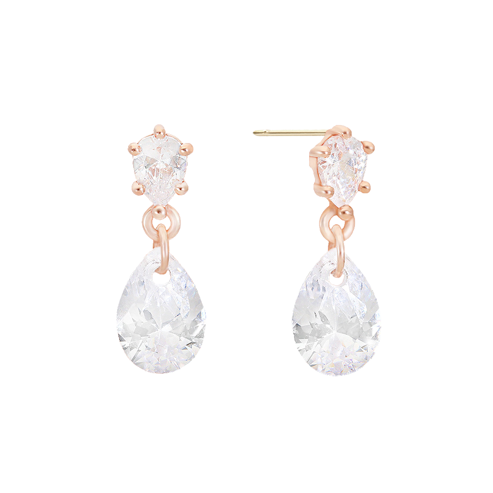 Pear Cut Drop Earrings EMSM4887