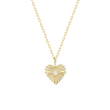 14k Gold Amy Heart Necklace NETM4202