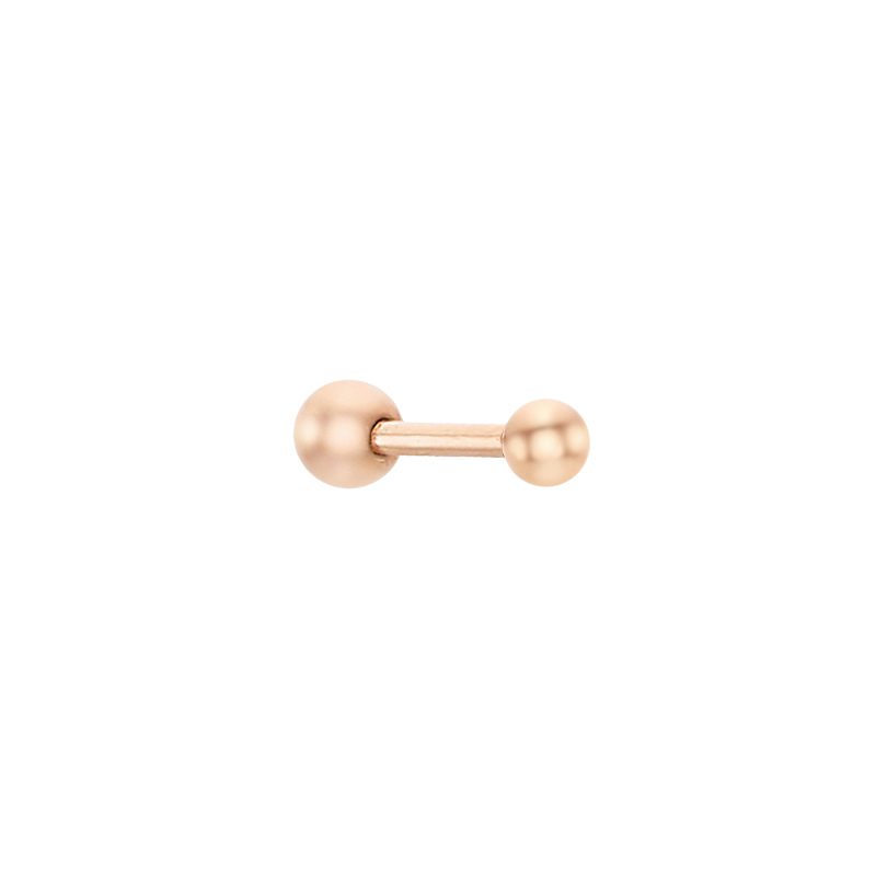 14k Gold 2mm Simple Ball Piercing ENOM4092~3