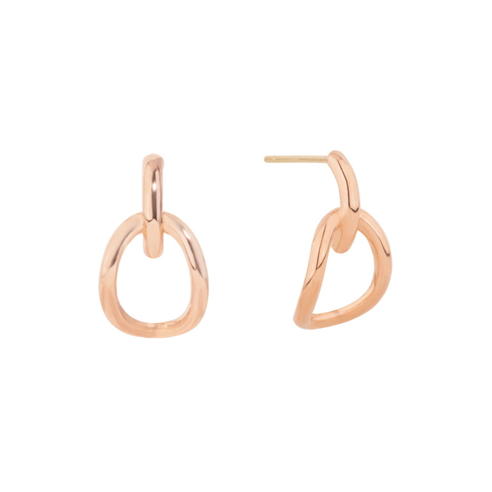 Volume Oval Chain Earrings EAMM4009