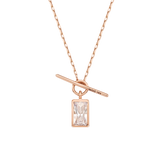 Rectangle Cut Stone Toggle Necklace NONM4096