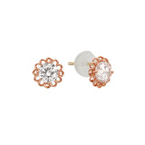 Flower Blooming Stud Earrings ECOM4574