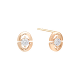 [DIA] 0.1CT Oval Shining Earrings EJUS4019D