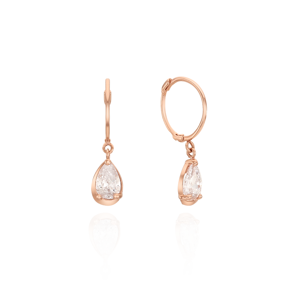 Evening Pear Hoop Earrings EONS4041