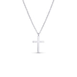 [Platinum] Plain Cross Necklace NAAM5001