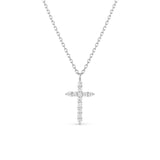 [Platinum] Diamond Cross Necklace NAAM5002D